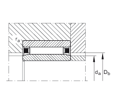 滾針軸承 NAO15X32X12-IS1, 無(wú)擋邊