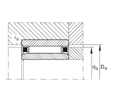 滾針軸承 NAO15X32X12-IS1, 無(wú)擋邊