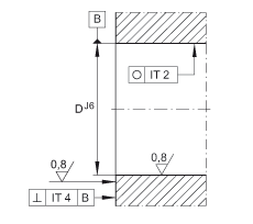 角接觸球軸承單元 ZKLFA1050-2Z, 雙向，螺釘安裝，兩側(cè)間隙密封
