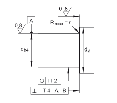 角接觸球軸承單元 ZKLFA1050-2Z, 雙向，螺釘安裝，兩側(cè)間隙密封