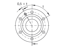 推力角接觸球軸承 ZKLF3590-2RS, 雙向，螺釘安裝，兩側(cè)唇密封