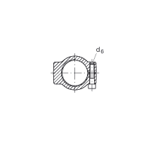 液壓桿端軸承 GIHRK60-DO, 根據(jù) DIN ISO 12 240-4 標(biāo)準(zhǔn)，帶右旋螺紋夾緊裝置，需維護(hù)